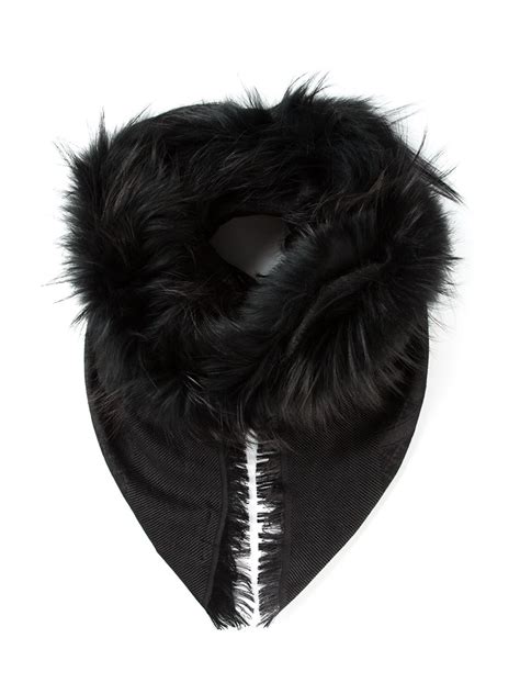 gucci replica scarf|gucci scarf with fur trim.